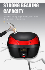 Caixa de Transporte para Motocicleta JDR Factory, Caixa Preta de Plástico para Armazenamento de Motocicleta 28L - Product Image 4