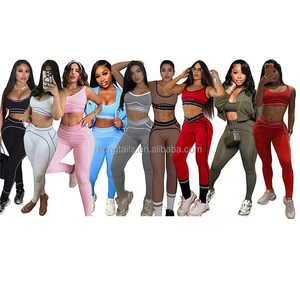 Conjunto Deportivo Sin Costuras de Cintura Alta y Levanta Glúteos, Traje de Yoga para Gimnasio, Sujetador Deportivo Transpirable de Secado Rápido y Leggings - Product Image 2