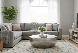 Mesa de Centro Moderna y Ecológica de Acero Inoxidable, Estructura Resistente, Fácil de Limpiar, Elegante Mueble para Sala de Estar o Apartamento - Product Image 2