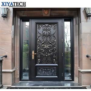 Portes en fer antique XIYATECH, portes d'entrée, portes françaises / Portes en fer forgé de luxe, modèles de portails - Product Image 2