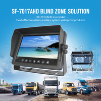 Sistema de Cámara de Monitor AHD de 10.1 Pulgadas, 1080P, Impermeable IP69K, Sistema de Visión Trasera Digital con Cable para Autobús y Camión
