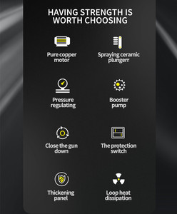 Nettoyeur haute pression électrique 3KW 220V pour le nettoyage de vélos, voitures, roues, camions, bus et surfaces – Nettoyeur de voiture à <span class=keywords><strong>jet</strong></span> <span class=keywords><strong>d</strong></span>'<span class=keywords><strong>eau</strong></span> - Product Image 5