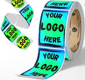 สติ๊กเกอร์สั่งทำ CustomBrandWare - ออกแบบเองได้ทุกแบบหรือโลโก้ - ปรับแต่งธุรกิจของคุณ - 50+ ม้วน - หลายรูปทรง หลายขนาด - Product Image 4