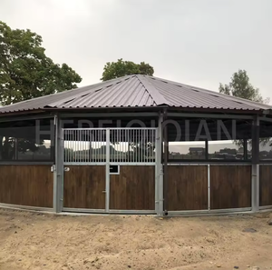 Système d'arrosage électrique avec pousseur à châssis robuste en acier pour équipement d'entraînement équin et marcheur pour chevaux - Product Image 4