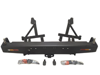 Parachoques trasero Dodge Ram 2500 de alta resistencia con dos soportes de neumáticos Kits de carrocería Barra trasera