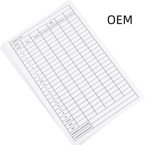 Papier de <span class=keywords><strong>carte</strong></span> de score de pratique de <span class=keywords><strong>golf</strong></span> en plein air durable avec plaque de cuivre Accessoires et fournitures de parcours de <span class=keywords><strong>golf</strong></span> - Product Image 3