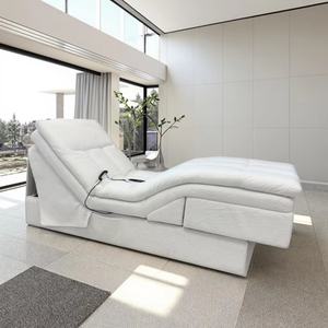 Sofá reclinable eléctrico de lujo moderno para el hogar, tela de lana de cordero suave extensible, inflable portátil para hoteles, sala de estar - Product Image 1