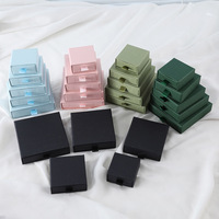 Boîte d'emballage personnalisable pour bijoux avec tiroir, sans forme, pour boucles d'oreilles, bagues, colliers - Modèle en carton 039