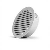 Capot rond à tête plate en acier au carbone coupe-vent pour évent d'extraction de cuisine, pour mur extérieur et usage extérieur