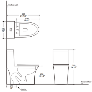 Tame tm1002 <span class=keywords><strong>2025</strong></span> tốt nhất bán cupc phòng tắm nhà vệ sinh gốm Bát siphonic lốc xoáy tuôn ra một mảnh nhà vệ sinh - Product Image 6