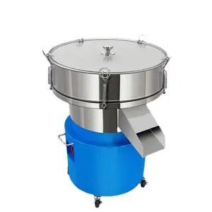 Máquina mezcladora de tamiz vibratorio automático de mesa pequeña de 500MM de diámetro, procesamiento industrial de alimentos para polvo