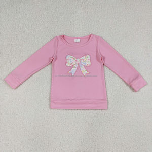 เสื้อยืดแขนยาวติดกระดุม RTS Horseshoe Girls สไตล์บูติกตะวันตก แฟชั่นใหม่ เสื้อผ้าเด็กขายส่งจากโรงงาน - Product Image 4