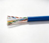 Câble réseau LAN Cat6 UTP FTP 4 paires 8 conducteurs en cuivre massif 1 Gbit/s Gigabit 305 m 1000 pi pour boîtier de tirage, commutateur, routeur, serveur, rack