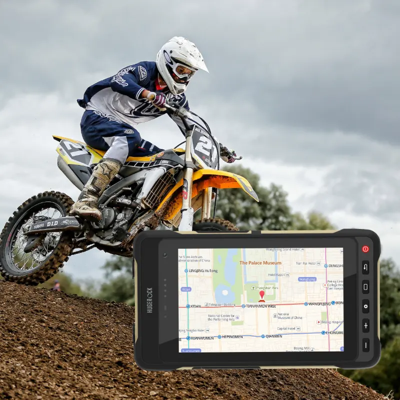 HUGERCOK X70 Motocross Tablet PC Computer Touchscreen 10000mAh Akku Wasserdicht Robust Android 2600 Nits 7 Zoll 8GB 128GB MTK