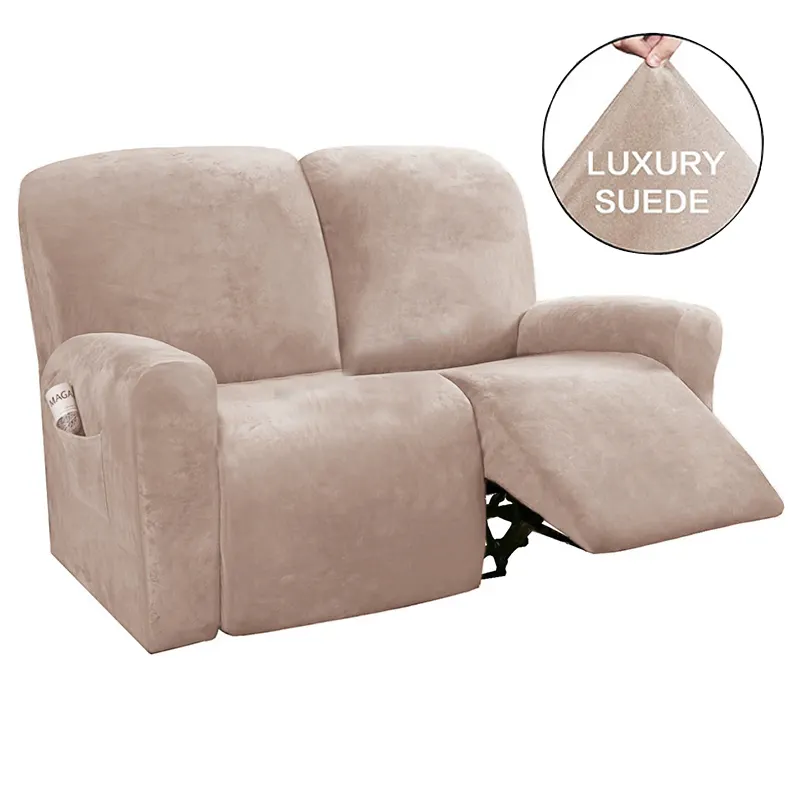 Capa protetora para sofá de 1234 lugares, capa para sofá e poltrona com tudo-incluído, capa elástica para massagear o sofá, capa de camurça, capa para relaxar