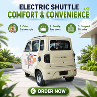 Voiture électrique familiale à trois roues entièrement fermée pour 4 passagers, petite voiture électrique à faible vitesse, idéale pour les trajets quotidiens, le transport des enfants et les déplacements ruraux, batterie 6 kWh