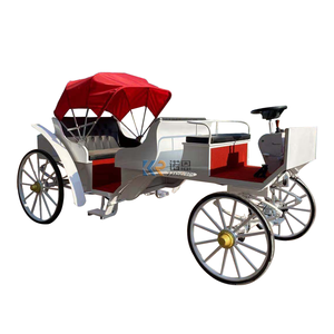 Chariot à 4 passagers Royal Horse Carriage <span class=keywords><strong>Deluxe</strong></span> Pumpkin Carriage Buggy Drivable Sightseeing Horse Buggy For Bride Wedding - Product Image 5