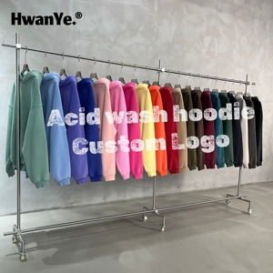 Sudadera con Capucha Oversize OEM Personalizada con Lavado Ácido, 365G, de Forro Polar Pesado, Estilo Vintage Desgastado, Proveedor de Sudaderas Streetwear - Product Image 1