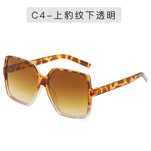 Nuevas gafas de sol de moda para mujer, montura grande múltiple que incluye azul, negro, blanco, dorado, multicolor, gris, marrón, champán, PC - Product Image 5