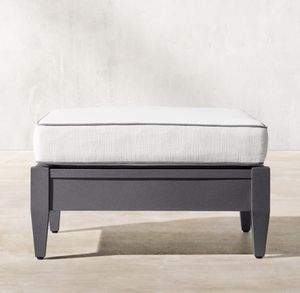 Taburete <span class=keywords><strong>de</strong></span> Patio Moderno y Único con Marco <span class=keywords><strong>de</strong></span> Aluminio y Cojines Suaves, <span class=keywords><strong>Muebles</strong></span> <span class=keywords><strong>de</strong></span> Aluminio Modernos para Exteriores, Silla Otomana - Product Image 6