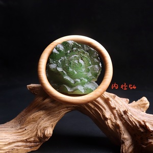 Pulsera de madera de durazno elegante y exquisita, anillo único, color natural, estilo antiguo, regalo para el día de la madre, cumpleaños - Product Image 4
