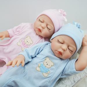 Nouveauté Poupées Bébé <span class=keywords><strong>Reborn</strong></span> Fantaisie en Silicone Souple <span class=keywords><strong>Jumeaux</strong></span> Garçon et Fille Cadeau Poupée Plus de 3 Ans - Product Image 5