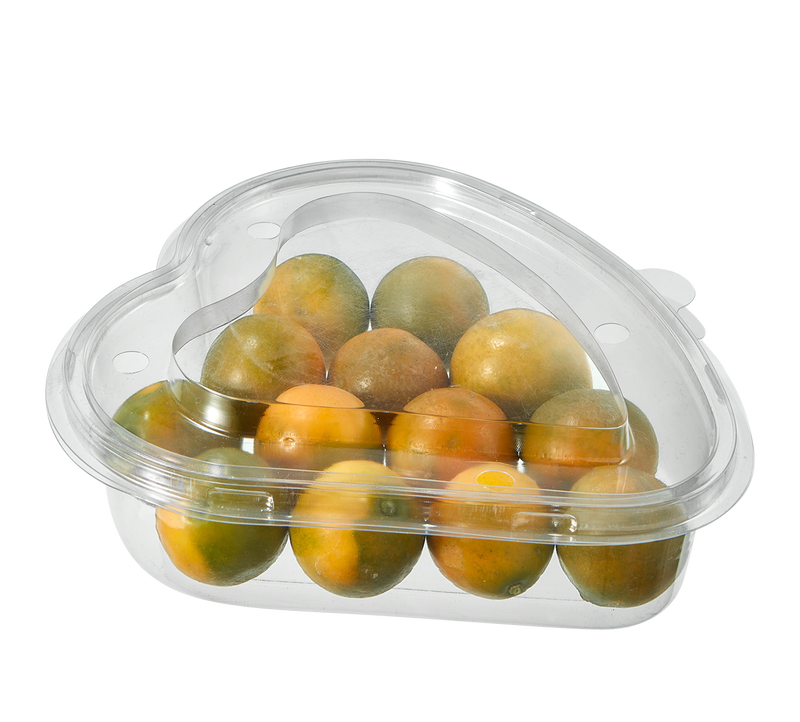 Heart Shape Plastic Fruit Packaging Box