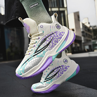 Chaussures de basketball rétro basses et montantes, tige en PU de haute qualité, résistantes à l'usure, chaussures de sport décontractées toutes saisons
