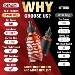 น้ำยาหยอด8 in 1ไม้วอร์มวูดพร้อมวอลนัทสีดำกลีบออริกาโน่เมล็ดโป๊ยกั๊กเห็ดเห็ดหลินจือเสริมสุขภาพ - Product Image 4