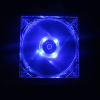 Ventilateur de refroidissement CPU 12V 0.20A 80mm, 4 LED, silencieux, pour boîtier d'ordinateur, ventilateur de refroidissement, lumière bleue et colorée