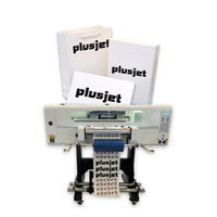 Plusjet UV DTF Imprimante Film 30cm Machine à étiquettes F1080 I1600 Tête d'impression logo Machine pour boîte DTF Uv Sticker Printer Printing