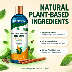 Shampoo anti-puces, tiques et <span class=keywords><strong>poux</strong></span> pour chiens, formule végétale efficace, 200-500 ml - Product Image 3