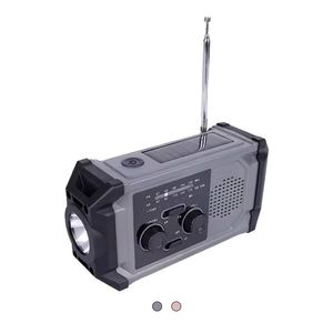Radio météo portable, radio solaire d'urgence, radio AM/FM avec chargeur de téléphone 4000 mAh et lampe torche LED - Product Image 1