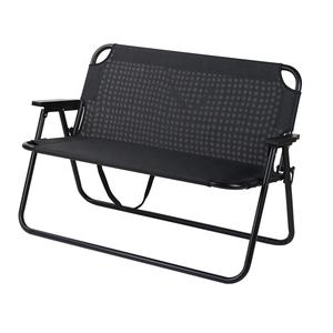 Banc de jardin pliant double de luxe portable pour l'extérieur avec impression de logo en gros – Chaise longue double pour pique-nique et camping - Product Image 2