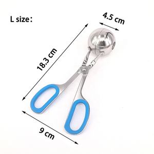 ที่ตักเนื้อสเตนเลสสตีล ไม่ติดกระทะ ใช้งานง่าย ทำ<span class=keywords><strong>ลูกชิ้น</strong></span>ได้เอง ช้อนตักเนื้อ ที่คีบเนื้อ ที่หนีบเนื้อ - Product Image 4