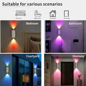 Lámpara de Gabinete Mini Recargable con Sensor de Movimiento RGB, Luz Nocturna LED de Montaje Magnético, Luz Decorativa para el Hogar con Control Remoto - Product Image 3