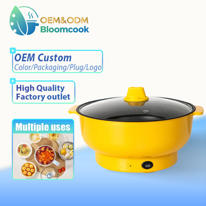 2025 Bloomcook OEM Thịt Nướng Tích Hợp Nồi Nhanh Chóng Sưởi Ấm Không Dính Mini Xách Tay Điện Nấu Ăn Lẩu Nồi - Product Image 6