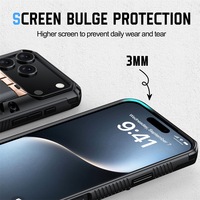 Étui de téléphone antichoc robuste avec porte-cartes, blocage RFID, protection complète de l'objectif de l'appareil photo, portefeuille pour iPhone 11-17 Fundas Disepo OEM