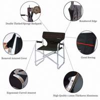 Onwaysorts Petites chaises de réalisateur légères et portables sur mesure pour le camping des enfants