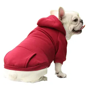 Köpek Hoodies tasarımcı köpek giysileri fransız Bulldog Schnauzer orta ve büyük köpek kostüm desteği desen customizationHX5002