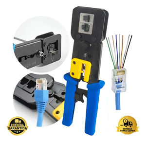 Pince à sertir hydraulique Lan Eazy Through Crimper pour câbles réseau 6P 8P Cat5e Cat6 RJ45, outil de sertissage à passage direct - Product Image 6