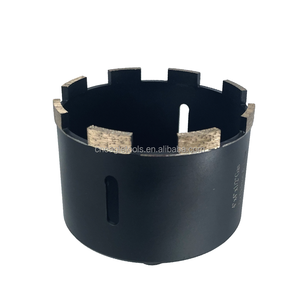 High Efficiency 100mm Crown Segment Diamond Hole <strong>Saw</strong> Continuous Rim Diamond Core Drill Bit Drilling for Dekton <strong>Concrete</strong> Marble - Product Image 3