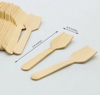 Ensemble de couverts biodégradables en bambou compostables et écologiques de 6,7 pouces (170 mm) – Kit jetable cuillère, fourchette, couteau pour fêtes et vente en gros