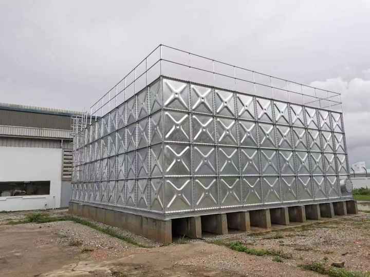 1000-1000000升热镀锌压制钢1.22x1.22m大型面板水箱