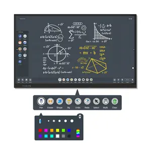 OEM Прямая Заводская поставка Интерактивная смарт-доска IR Touch 10-точечная классная интерактивная белая доска 86 дюймов интерактивная доска