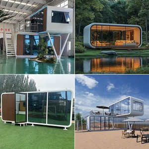 Casa Prefabricada Moderna de Estructura de Acero Modular, Espacio de Vivienda Móvil Tipo <span class=keywords><strong>Granny</strong></span> Flat, Mini Casa Tipo Cabaña, Casa Contenedor, Módulo de Jardín - Product Image 5