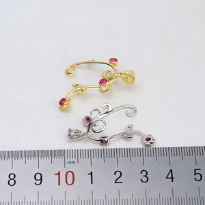 Colgante de Perla Barroca de Plata S925 Hecho a Mano, Soporte para Collar de Perlas Vacías para Mujer, Nuevo 1409, Accesorio de Joyería DIY - Product Image 3