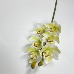 6-Đầu 3D In Trắng Màu Hồng Cymbidium Hoa Lan Bất Cảm Ứng Gốc Cho Đám Cưới Nhà Giáng Sinh Lễ Tạ Ơn Tốt Nghiệp - Product Image 3