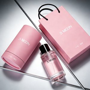 Vente en gros d'usine, flacon <span class=keywords><strong>de</strong></span> <span class=keywords><strong>parfum</strong></span> en verre rose personnalisé avec logo, 30 ml/100 ml/50 ml, flacon en verre <span class=keywords><strong>vide</strong></span> avec boîte en tube <span class=keywords><strong>de</strong></span> papier et sac pour femmes - Product Image 4