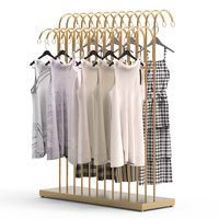 Étagère à vêtements de mode présentoir en métal au sol présentoir de t-shirt étagère à vêtements pour magasins de boutique